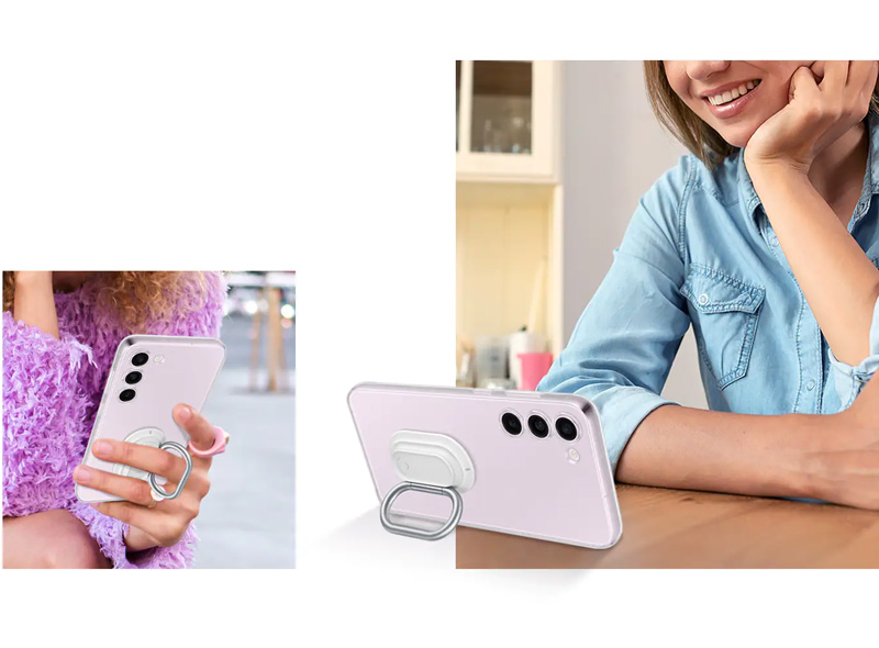 خرید قاب شفاف رینگ استند اصلی Samsung Galaxy S23 مدل Clear Gadget