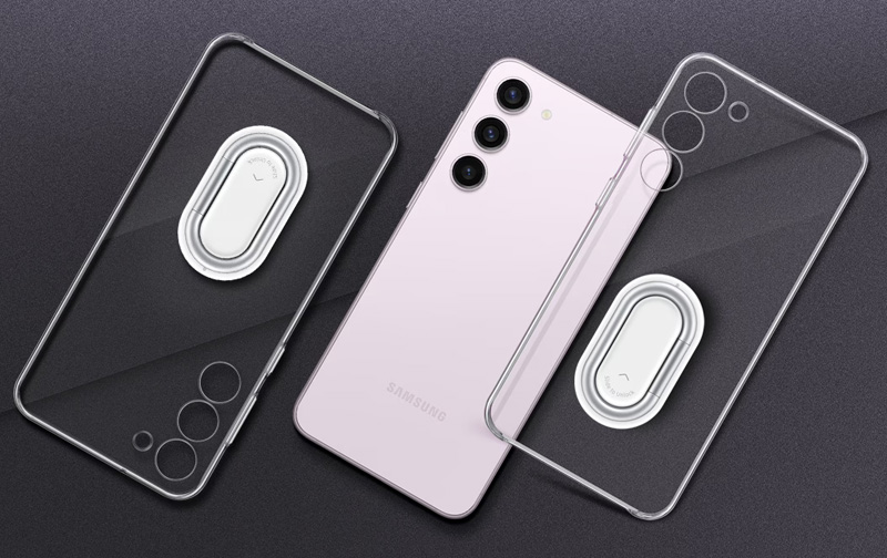 خرید قاب شفاف رینگ استند اصلی Samsung Galaxy S23 مدل Clear Gadget