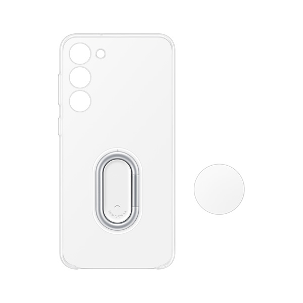 خرید قاب شفاف رینگ استند اصلی Samsung Galaxy S23 مدل Clear Gadget