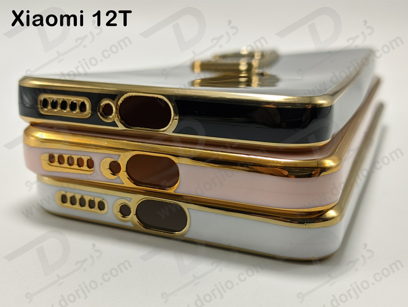 خرید قاب ژله ای فریم طلایی Xiaomi 12T مدل My Case