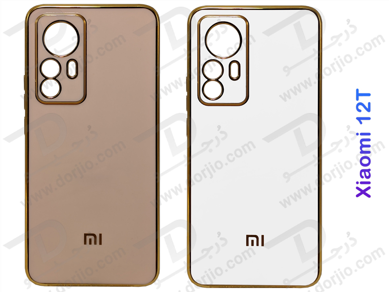 خرید قاب ژله ای فریم طلایی Xiaomi 12T مدل My Case