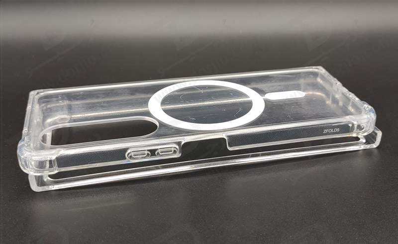 خرید قاب کریستالی تمام شفاف مگنتی مگ سیف Samsung Galaxy Z Fold 5