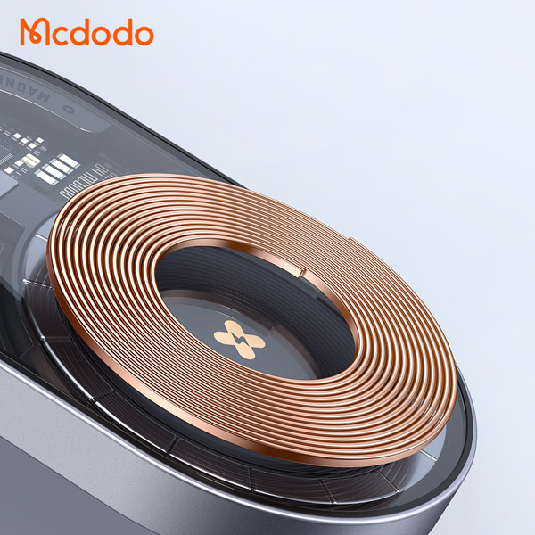 خرید هولدر و شارژر وایرلس مگنتی شفاف 15 وات ماشینی با کابل مک دودو - Mcdodo CH-2340