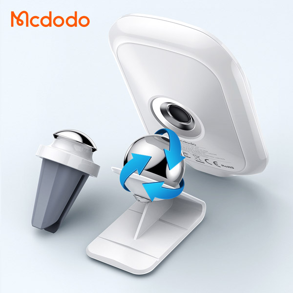 خرید هولدر و شارژر وایرلس مگنتی 15 وات ماشینی با کابل مک دودو - Mcdodo CH-7071