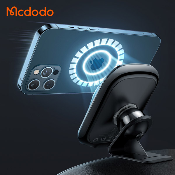 خرید هولدر و شارژر وایرلس مگنتی 15 وات ماشینی با کابل مک دودو - Mcdodo CH-7071