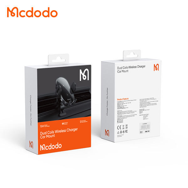 خرید هولدر و شارژر وایرلس 15 وات ماشینی با کابل مک دودو - Mcdodo CH-1600