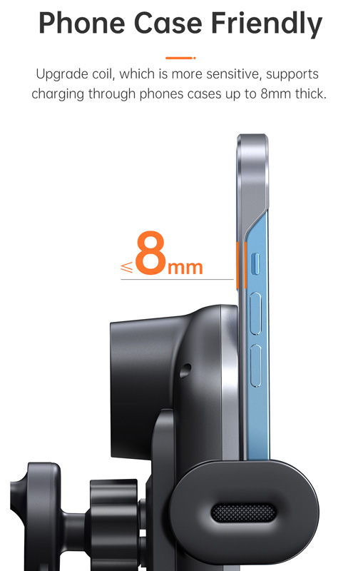 خرید هولدر و شارژر وایرلس 15 وات ماشینی با کابل مک دودو - Mcdodo CH-1600