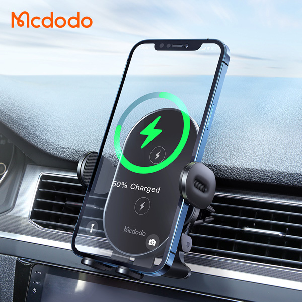 خرید هولدر و شارژر وایرلس 15 وات ماشینی با کابل مک دودو - Mcdodo CH-1600