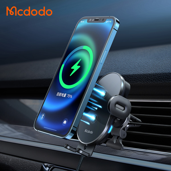 خرید هولدر و شارژر وایرلس 15 وات ماشینی با کابل مک دودو - Mcdodo CH-1600