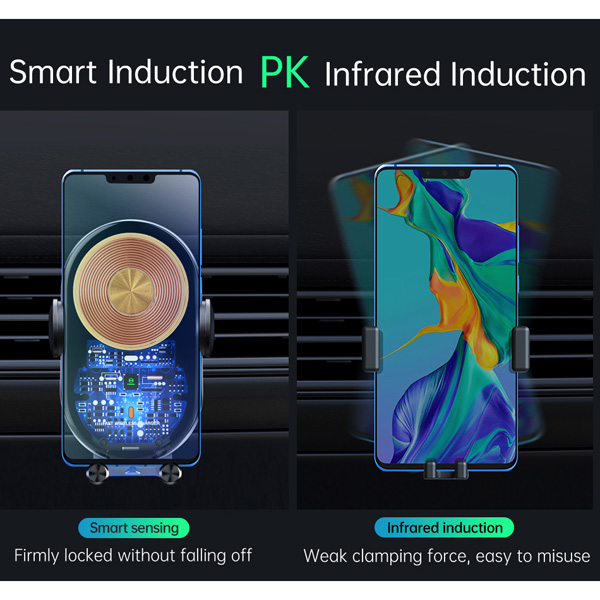 خرید هولدر و شارژر وایرلس 15 وات ماشینی با کابل مک دودو - Mcdodo CH-7620