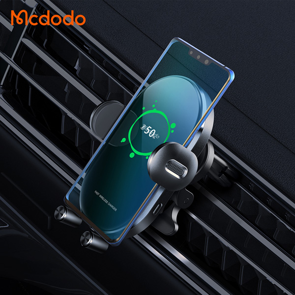 خرید هولدر و شارژر وایرلس 15 وات ماشینی با کابل مک دودو - Mcdodo CH-7620