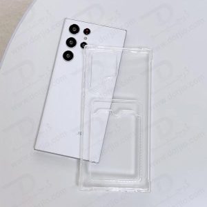 خرید گارد شفاف ایربگ دار جا کارتی Samsung Galaxy S23 Ultra مارک Levelo