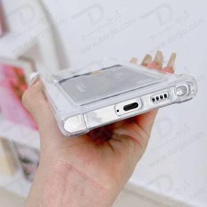 خرید گارد شفاف ایربگ دار جا کارتی Samsung Galaxy S23 Ultra مارک Levelo