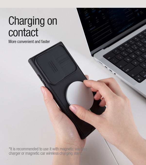 خرید گارد ضد ضربه مگنتی نیلکین Samsung Galaxy S23 Ultra مدل Camshield Pro Magnetic Case