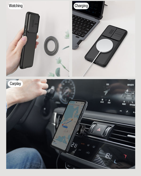 خرید گارد ضد ضربه مگنتی نیلکین Xiaomi Redmi K60 مدل Camshield Pro Magnetic Case