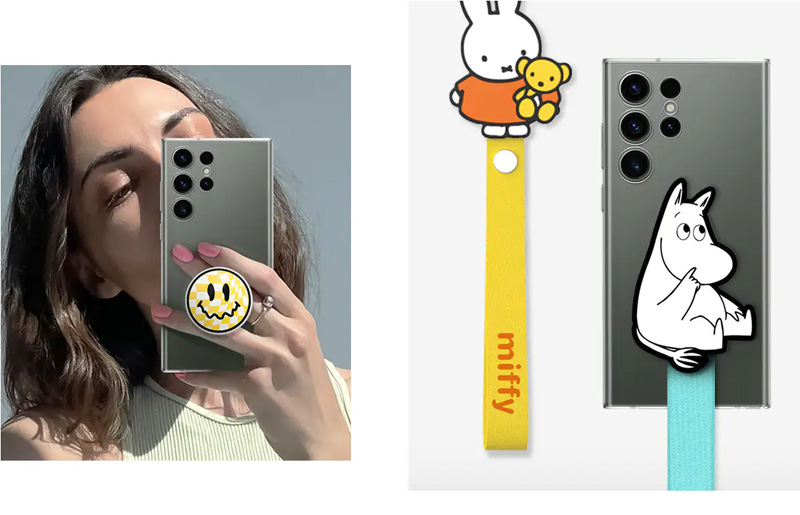 خرید قاب شفاف رینگ استند اصلی Samsung Galaxy S23 Ultra مدل Clear Gadget