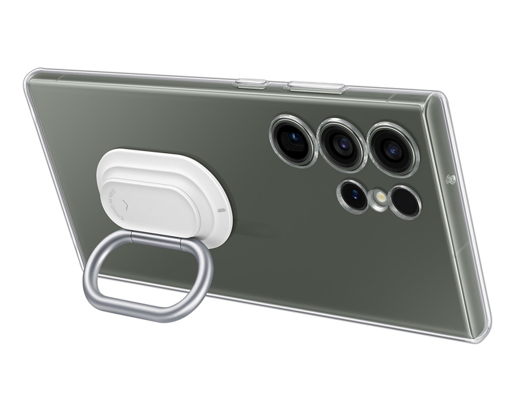 خرید قاب شفاف رینگ استند اصلی Samsung Galaxy S23 Ultra مدل Clear Gadget