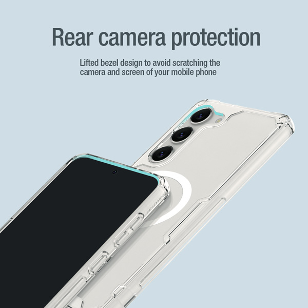 خرید قاب شفاف مگنتی نیلکین Samsung Galaxy S23 مدل Nature TPU Pro Magnetic