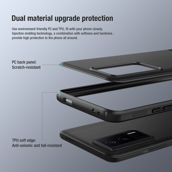 خرید قاب ضد ضربه Xiaomi Redmi K60 Pro مدل Super Frosted Shield Pro