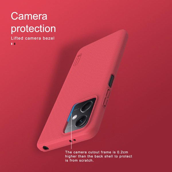 خرید قاب محافظ نیلکین Xiaomi Redmi Note 12 4G مدل Super Frosted Shield