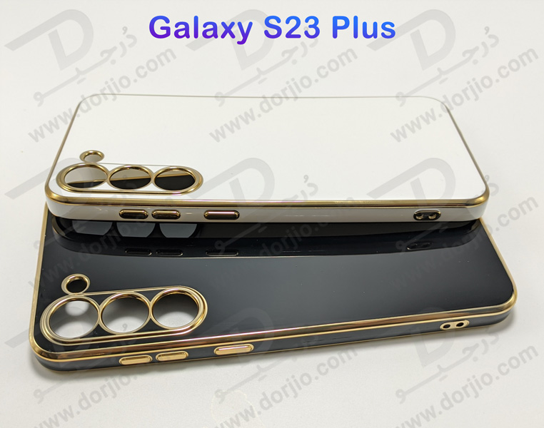 خرید قاب ژله ای فریم طلایی Samsung Galaxy S23 Plus مدل My Case