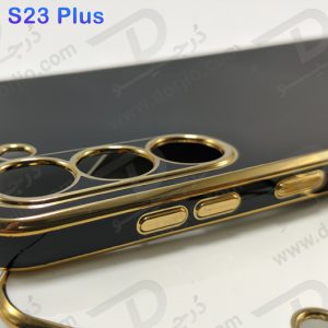 خرید قاب ژله ای فریم طلایی Samsung Galaxy S23 Plus مدل My Case