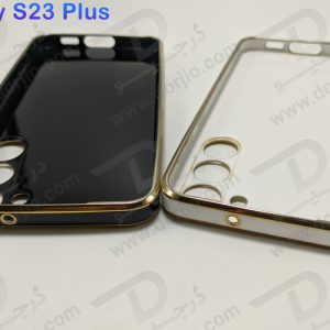 خرید قاب ژله ای فریم طلایی Samsung Galaxy S23 Plus مدل My Case