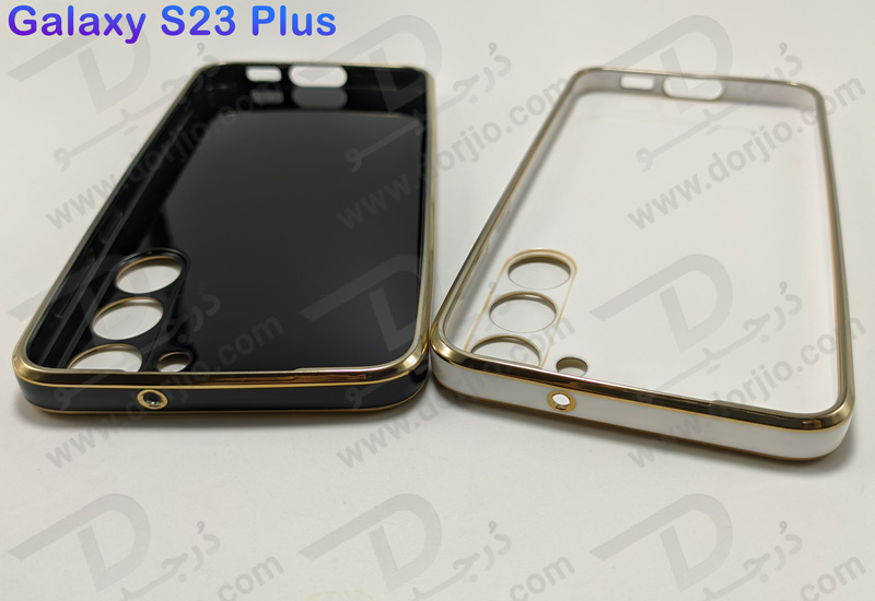 خرید قاب ژله ای فریم طلایی Samsung Galaxy S23 Plus مدل My Case