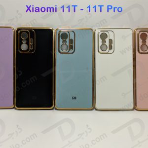 خرید قاب ژله ای فریم طلایی Xiaomi 11T مدل My Case
