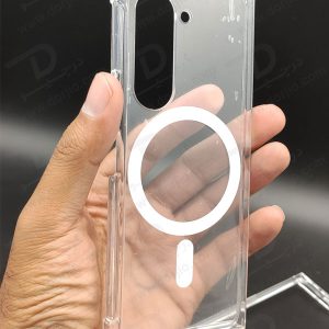 خرید قاب کریستالی تمام شفاف مگنتی مگ سیف Samsung Galaxy Z Fold 5