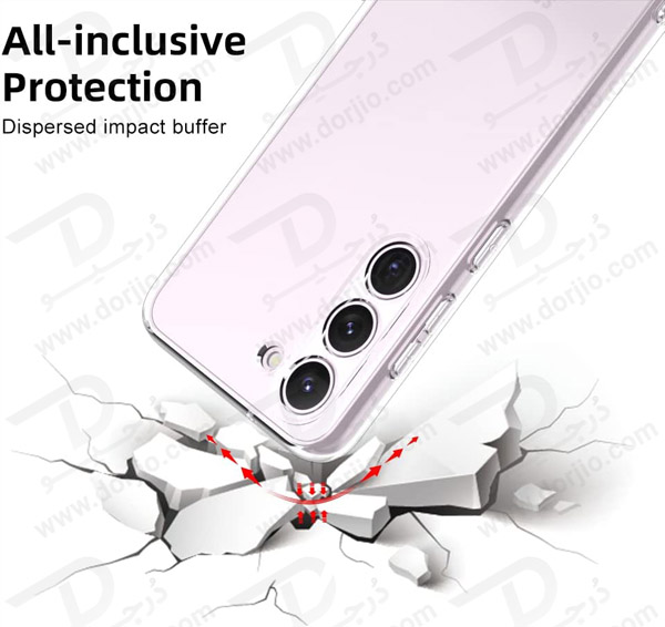 خرید قاب کریستالی شفاف فریم ژله ای Samsung Galaxy S23 Plus