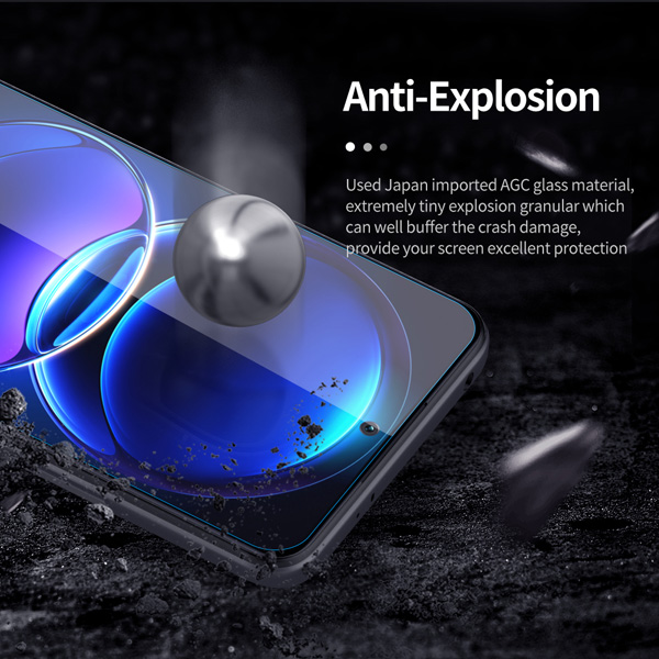 خرید محافظ صفحه نمایش شیشه ای Xiaomi Poco X5 Pro مارک نیلکین مدل H+Pro Anti-Explosion