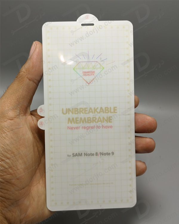 خرید نانو برچسب شفاف صفحه نمایش Samsung Galaxy Note 9 مدل Unbreakable