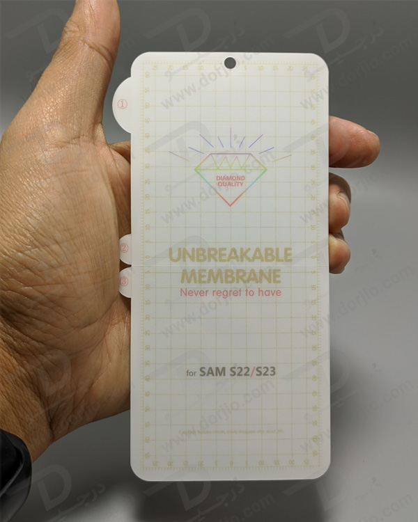خرید نانو برچسب شفاف صفحه نمایش Samsung Galaxy S22 مدل Unbreakable