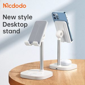 خرید هولدر و شارژر وایرلس رومیزی دو کاره 15 وات مک‌ دودو مدل Mcdodo CH-0530