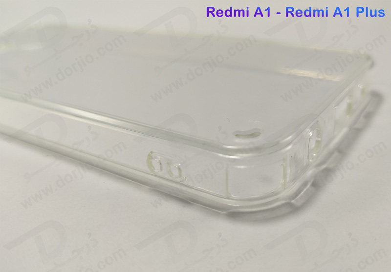 خرید کریستال کاور شفاف فریم ژله‌ ای Xiaomi Redmi A1 Plus