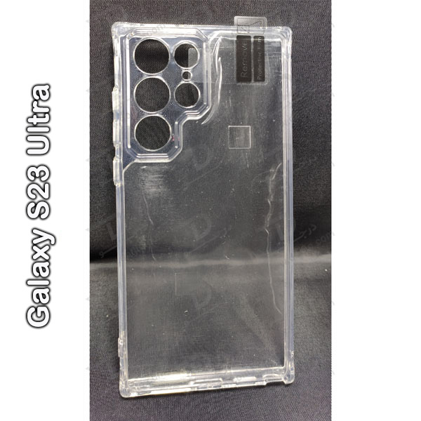 خرید کریستال کاور شفاف فریم ژله‌ ای با محافظ دوربین Samsung Galaxy S23 Ultra