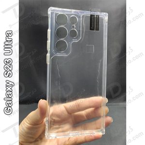 خرید کریستال کاور شفاف فریم ژله‌ ای با محافظ دوربین Samsung Galaxy S23 Ultra