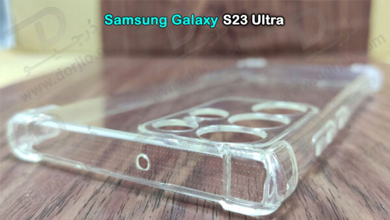 خرید گارد ژله ای شفاف با محافظ دوربین و بامپر ضد ضربه Samsung Galaxy S23 Ultra