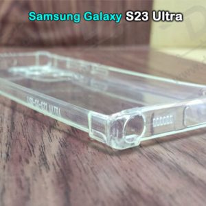 خرید گارد ژله ای شفاف با محافظ دوربین و بامپر ضد ضربه Samsung Galaxy S23 Ultra
