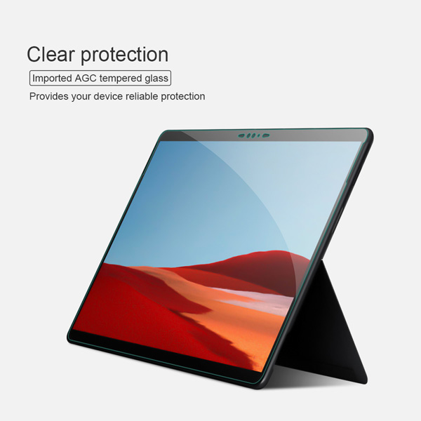 خرید گلس شیشه ای نیلکین تبلت Surface Pro X مدل H+ Anti-Explosion