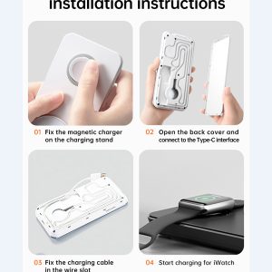 خرید استند شارژر وایرلس مگنتی سه کاره 25 وات مک‌ دودو مدل Mcdodo CH-115