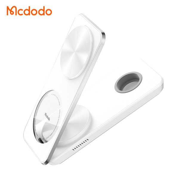 خرید استند شارژر وایرلس مگنتی سه کاره 25 وات مک‌ دودو مدل Mcdodo CH-115