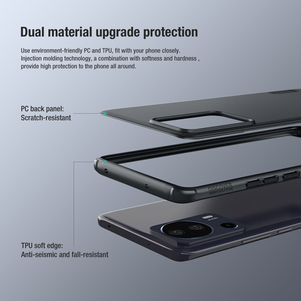 خرید قاب ضد ضربه Xiaomi Civi 2 مدل Super Frosted Shield Pro