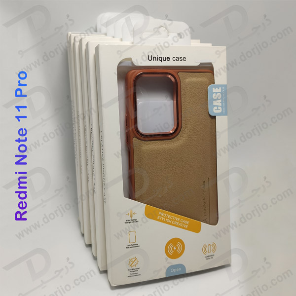 خرید قاب چرمی Xiaomi Redmi Note 11 Pro مارک PULOKA