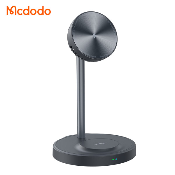 خرید هولدر و شارژر وایرلس مگنتی رومیزی فن دار دو کاره 15 وات مک‌ دودو مدل Mcdodo CH-215