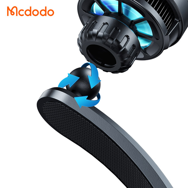 خرید هولدر و شارژر وایرلس مگنتی فن دار 15 وات ماشینی با کابل مک دودو - Mcdodo CH-2130