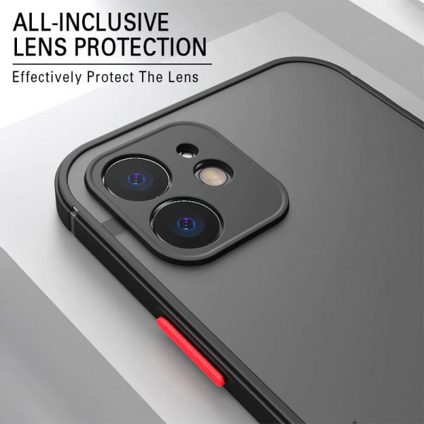 خرید پلکسی کاور مات با محافظ دوربین iPhone 12 Mini