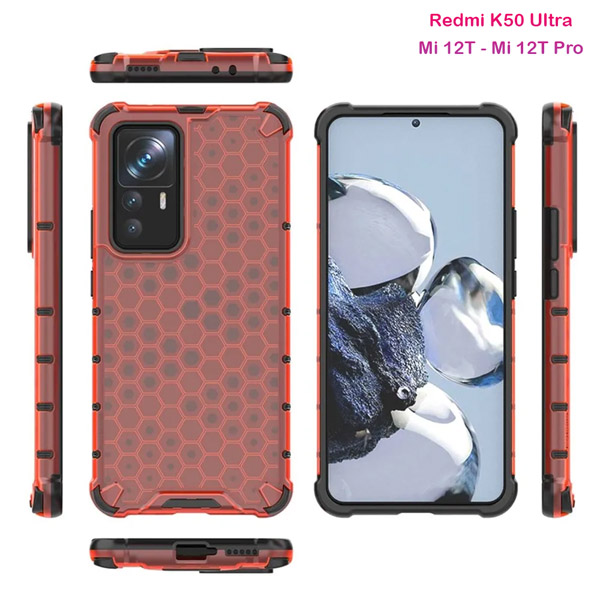 خرید گارد ضد ضربه هیبریدی Xiaomi Redmi K50 Ultra مدل Honeycomb