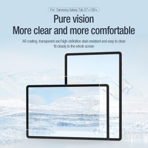 خرید برچسب صفحه نمایش تبلت Samsung Galaxy Tab S7 Plus مارک نیلکین مدل Pure series AR Film